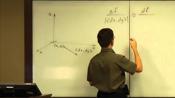 Lecture 2011.07.14 Part 01/10 Rate of Change as a Component of the Gradient Vector
