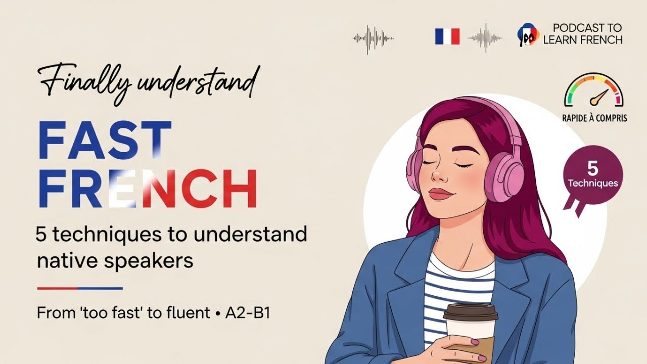 French Listening Practice | French People Talk SO FAST | How to Understand A2-B1