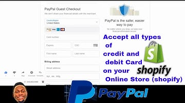 How to add a Paypal button that accepts credit and debit card to your Shopify store | shopify paypal