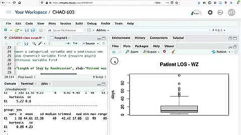 M7   Describing the relationship between a categorical and continuous variable with R