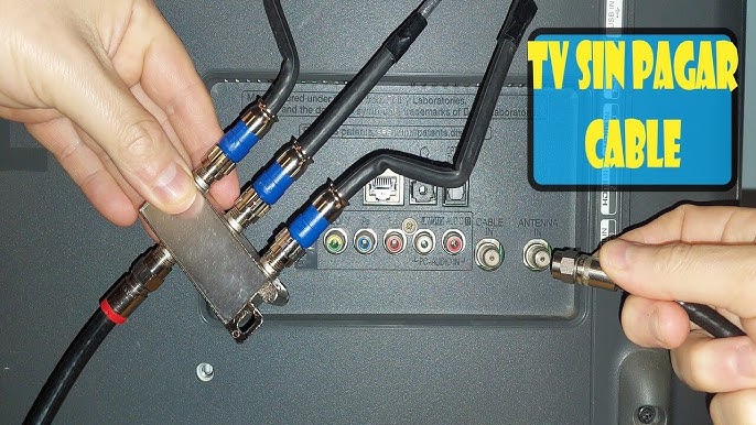 COMO HACER ANTENA CABLE COAXIAL CASERA, TV SIN PAGAR CABLE 