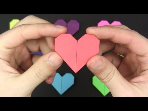 EASY Origami: HEART in 1 MINUTE. GIFT FOR MOTHER