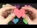 Easy origami heart in 1 minute gift for mother