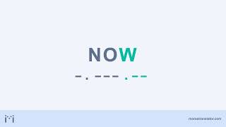 Now in Morse code