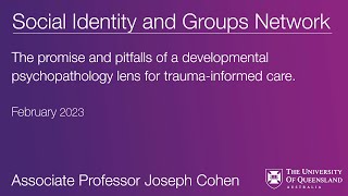 The promise and pitfalls of a developmental psychopathology lens for trauma-informed care.