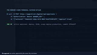 Aegis GitLab Gate: your agent shipped to production. Who said yes (GitLab Transcend Hackathon)