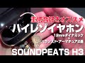 【 開封 】重低音好きおすすめハイレゾイヤホン|SOUNDPEATS H3【サウンドピーツ】