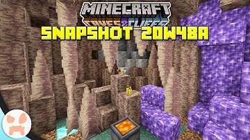 DRIPSTONE, RENEWABLE LAVA, + MORE! | Minecraft 1.17 Caves and Cliffs Snapshot 20w48a