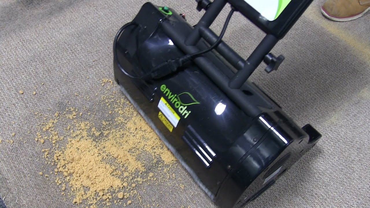 Dry Carpet Cleaning Demonstration - Dry Extraction Cleaning with Envirodri  - YouTube