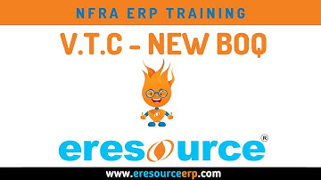 Variation to Contract - New Bill of Quantities - Eresource nfra Construction ERP Software