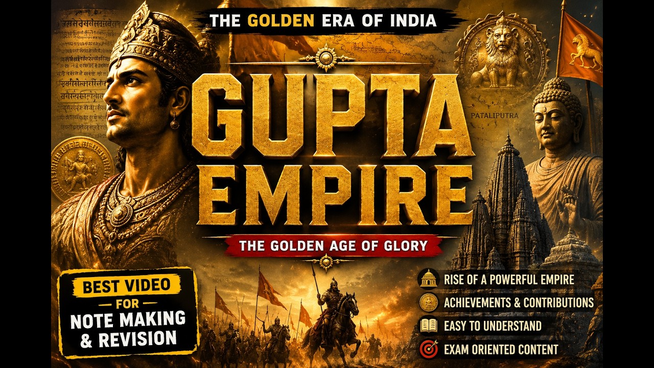 Gupta Empire | The Golden Age of India | Complete Notes + Revision ...