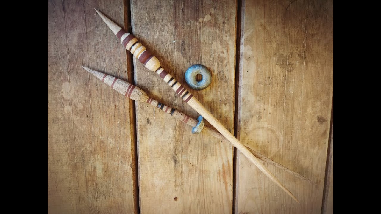 Tradiční výroba vřetánka pro předení / Traditional production of drop spindle for spinning