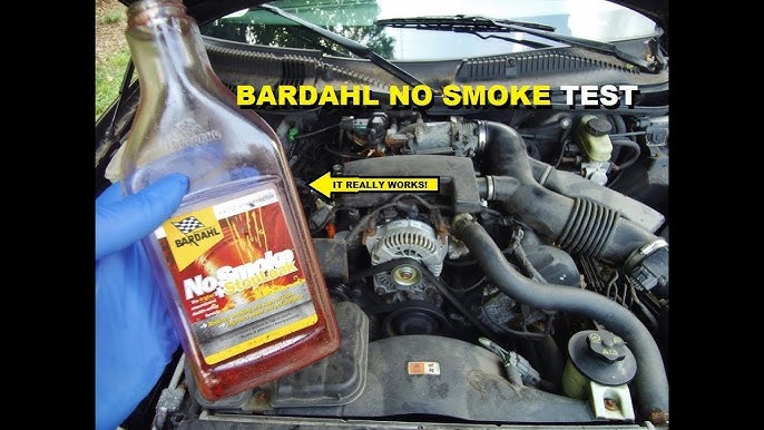  Bardahl 2117-W Concentrated Double Action Synthetic Formula No  Smoke + StopLeak Oil Additive - Reduces Oil Burning and Exhaust Smoke - 16  fl. oz. (Pack of 1) : Automotive