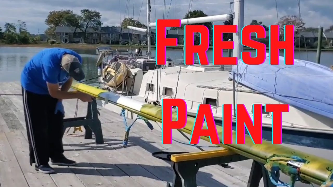PAINTING IS LIFE! Fresh Paint for the Mast.