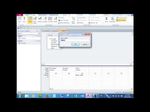 The basics of creating an Access database-Part 7-how to create queries to question the data