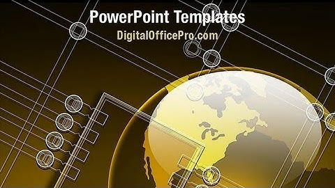 Global Electronics PowerPoint Template Backgrounds - DigitalOfficePro #07365W