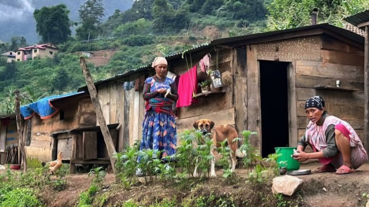 Most beautiful  village kitchen  in the Mountains of Nepal | Peaceful Village Life | unseeenrural | 