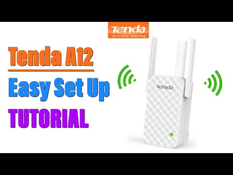 Tenda A12 WiFi Router Range Extender Easy Set Up Tutorial