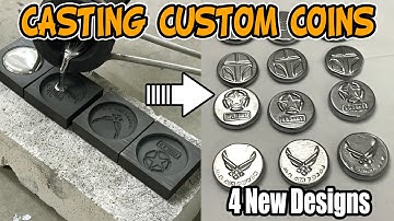 Casting Custom Coins From Graphite Molds - Simple Coin Casting
