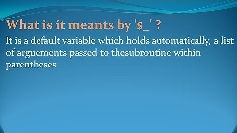 Perl Interview Questions and Answers for freshers and experienced– Part 6