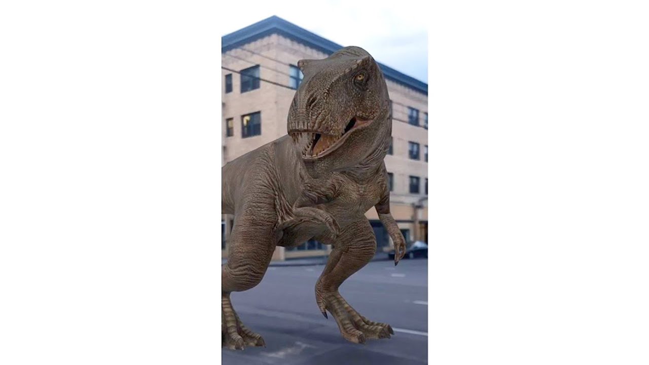 Travel back in time with AR dinosaurs in Search