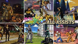 All Assist Attacks & Interactions | JoJo's Bizarre Adventure: All-Star Battle R