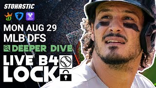 MLB DFS Picks Today Monday 8\/29\/22: Fantasy Baseball Lineups | Deeper Dive + Live Before Lock