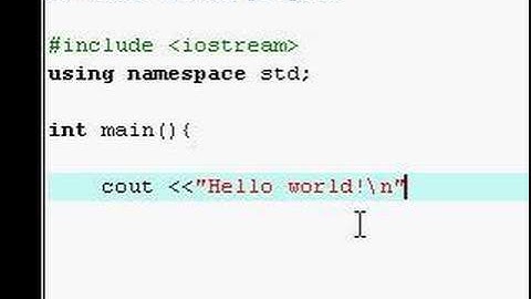c++ tutorial 0001 hello world