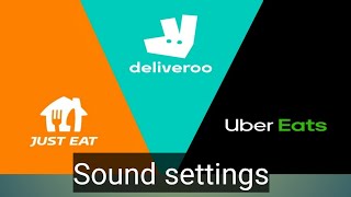 deliveroo uber stuart sound settings| Vibrate settings in food delivery app screenshot 2