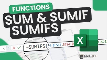 How to use SUM, SUMIF and SUMIFS Formula in Exce (Beginner to advanced)