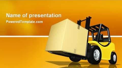 Yellow Loader PowerPoint Template by PoweredTemplate.com