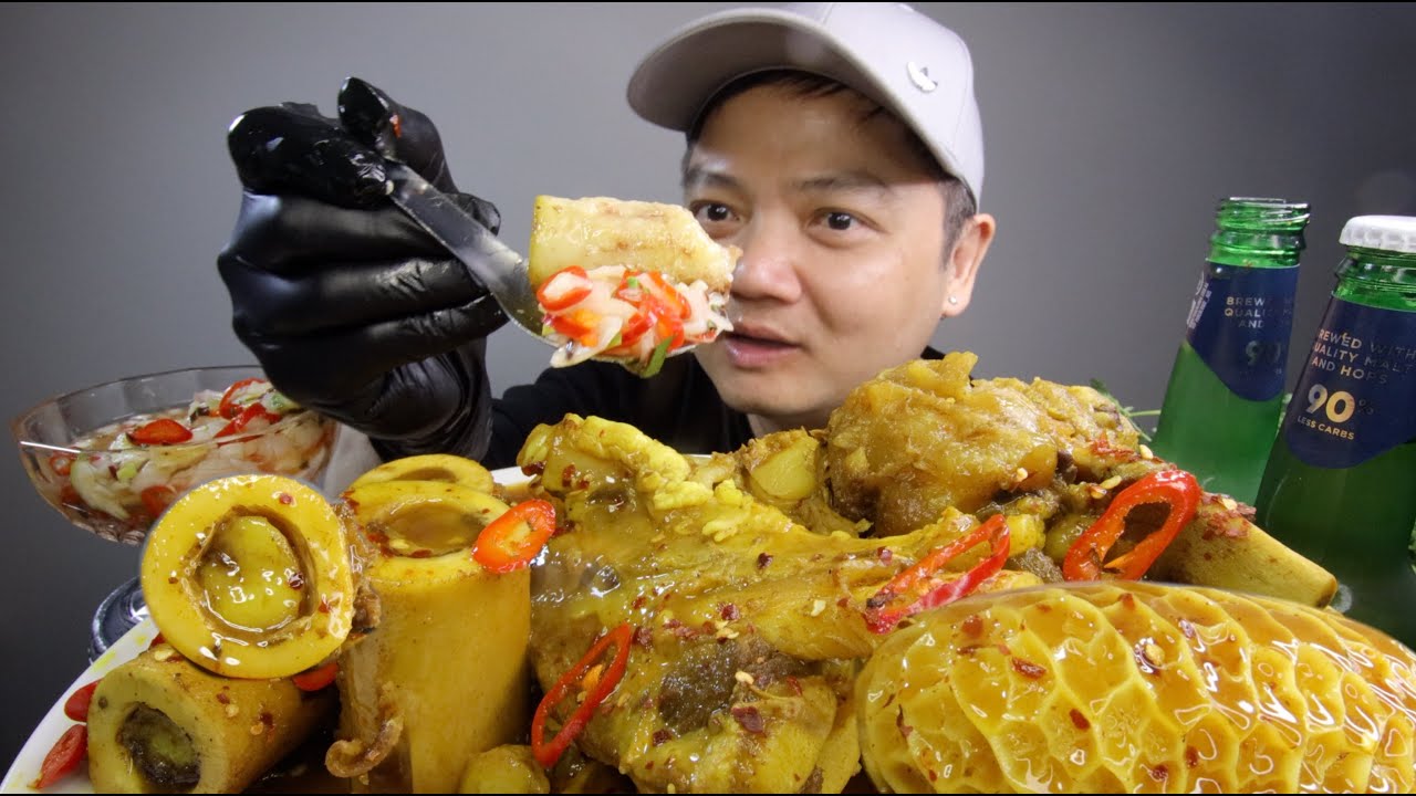 Bone Marrow | Beef Stew | Eat and Drink Mukbang | Yen An Uong