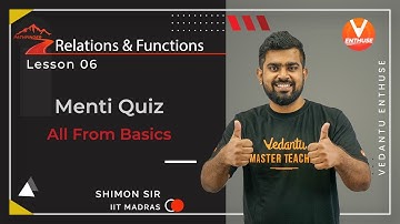 Relations and Functions IIT JEE L-6 [Cover All Basics in Menti Quiz] | JEE 2022 | Class 12 Maths