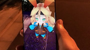 Google ARCore (Unity-chan! Demo) for GALAXY S8　夜にユニティちゃんを呼び出す