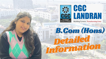CGC Landran B.Com (Hons) | Admission Open 2025| How to take admission | Fees and Placement  #cgc