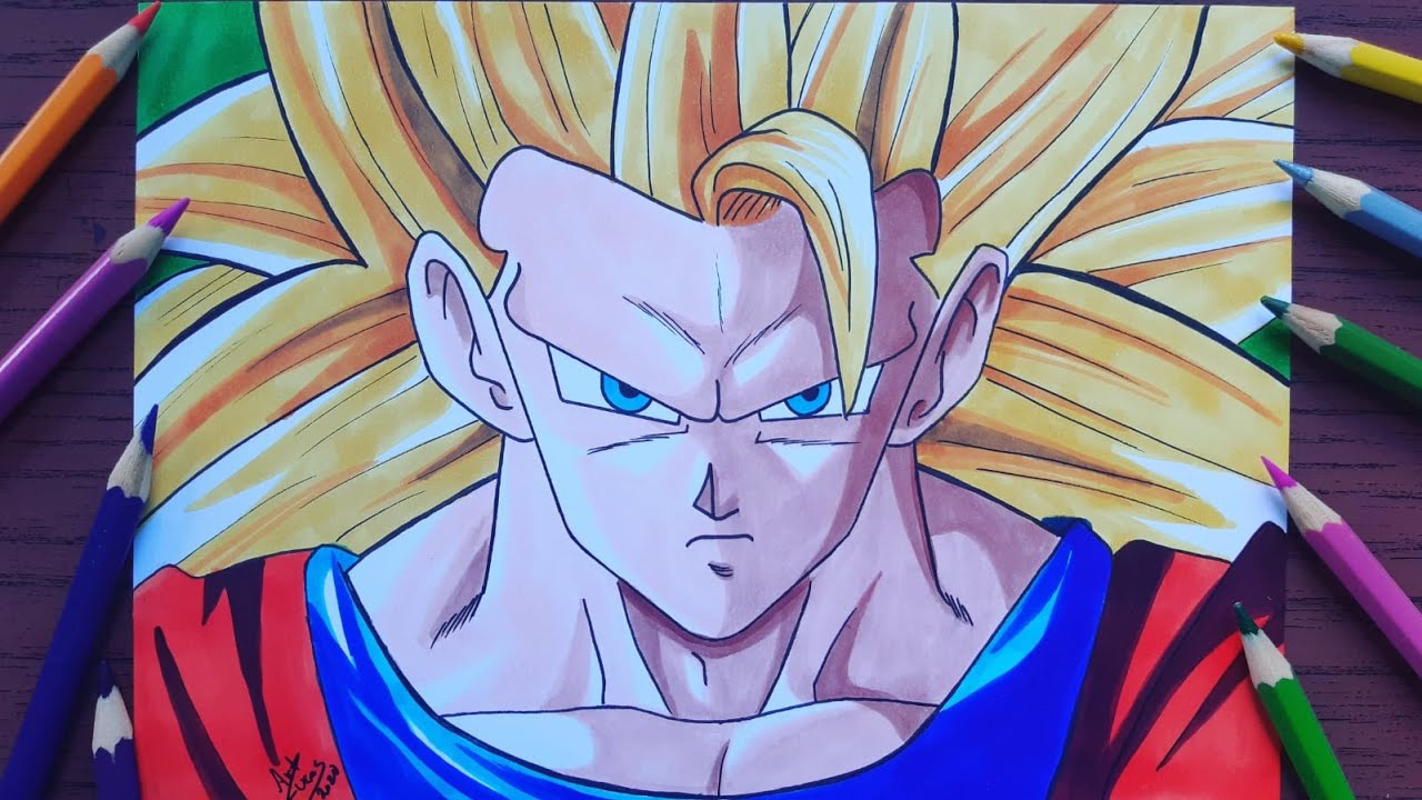 Goku Super Saiyajin 3, Desenho