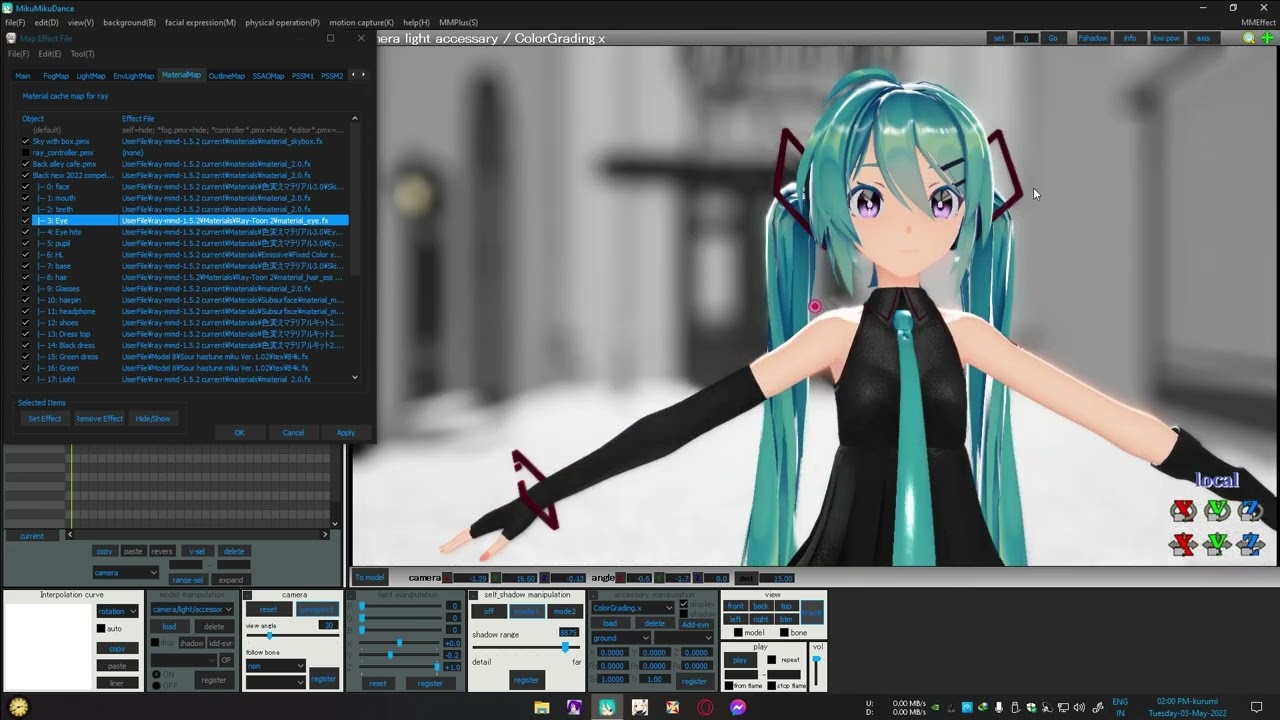 Tutorial] Ray MMD 1.5.2 And Effect making [1080P] - YouTube