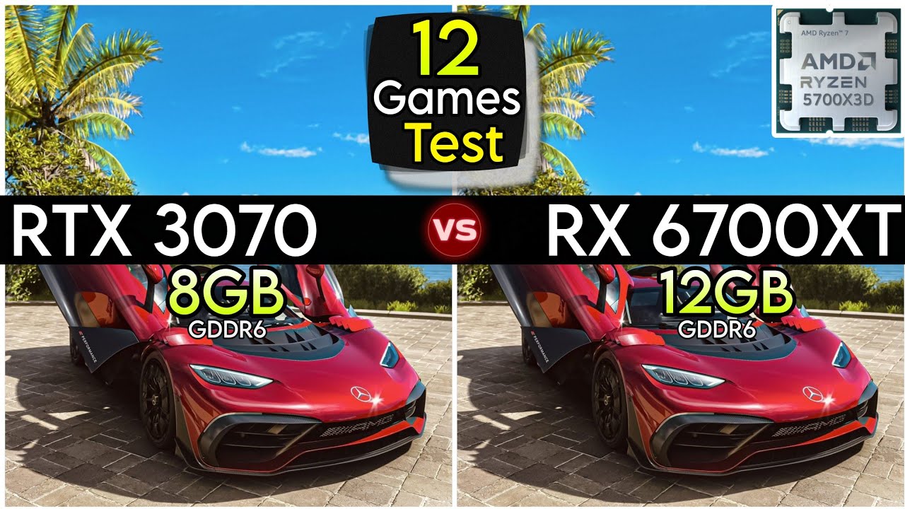 RTX 3070 vs RX 6700 XT - Test In 12 Games - Which Is Best ? - YouTube
