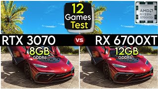 RTX 3070 vs RX 6700 XT - Test In 12 Games - Which Is Best ?