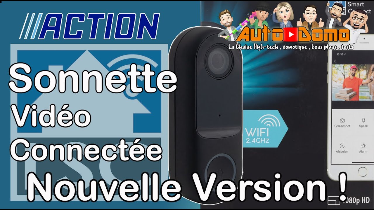 Action Sonnette Smart Video Deurbel Lsc Smart Connect , Une Nouvelle  Version Pour Plus D'Option! - Youtube