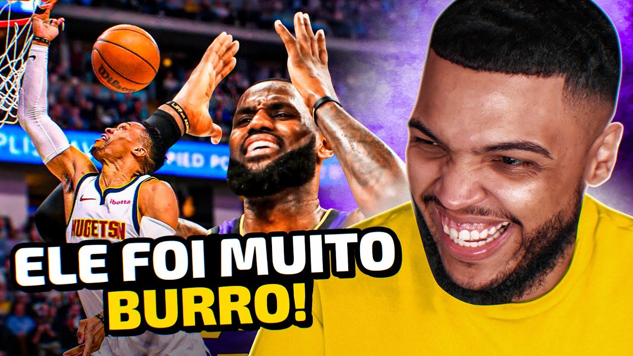 TOP MOMENTOS BURROS E ENGRAÇADOS DA NBA! | REACT DO JOTA