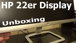 HP 22er 21.5 inch IPS 1080p LED Backlit Monitor Unboxing - Fits Perfectly On Mainstays Student Desk