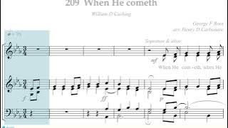 Hymn Collection 209   When he cometh