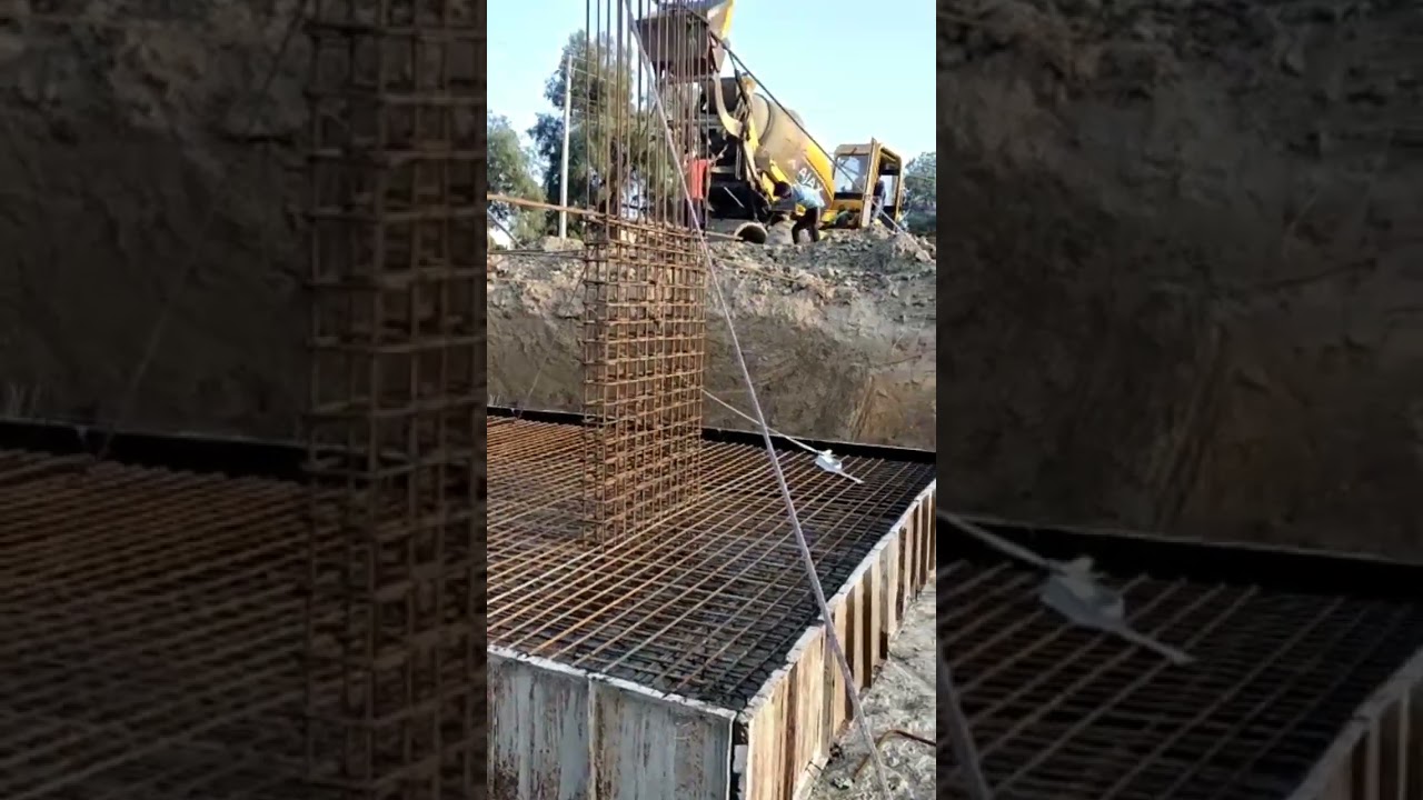 RCC shear wall steel | footing steel | Engineers on duty