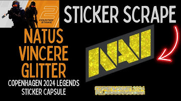 Natus Vincere Glitter Copenhagen 2024 Sticker Scrape #csgo #cs2skins #navi