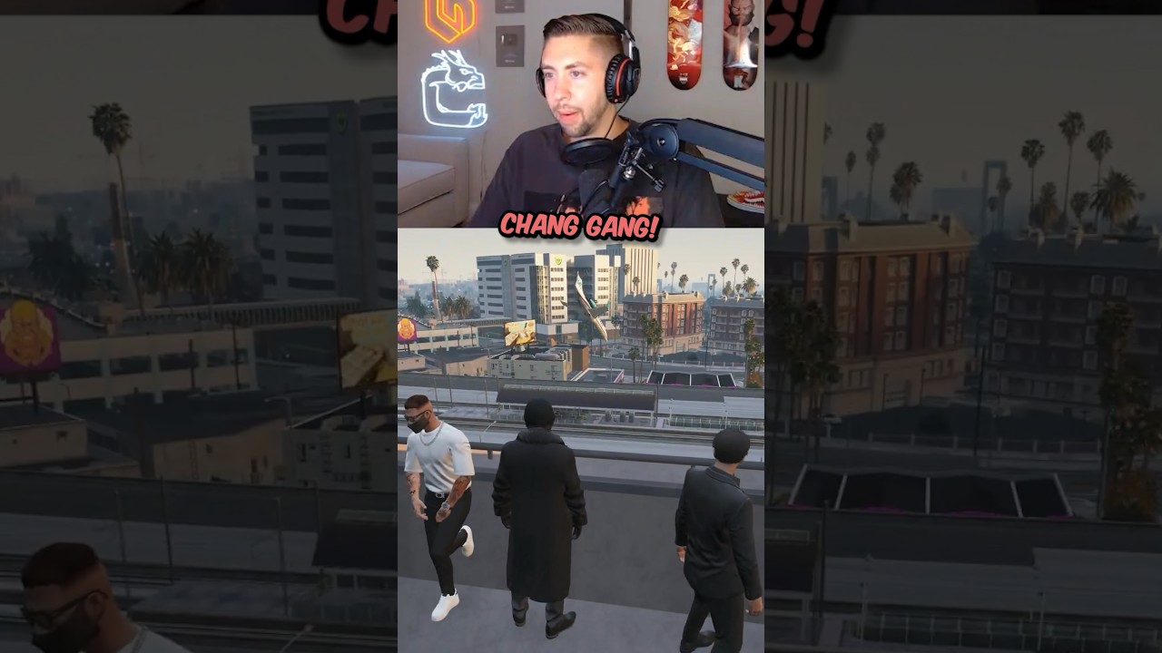 He actually did it but the cops showed up 😂