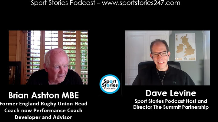 Brian Ashton MBE - Former England Head Rugby Union Coach (uncut and not edited)