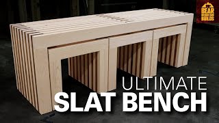 Ultimate Slat Bench and Chairs