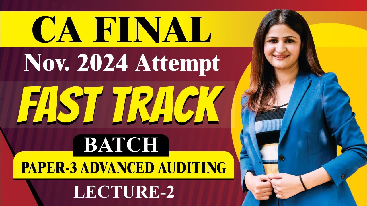 CA FINAL AUDIT FAST TRACK BATCH || DEMO LEC 02 || SA 240 || NOV 2024 ...