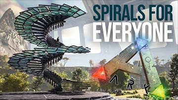 How to Make a Spiral Staircase With Official Settings in ARK: Survival Evolved